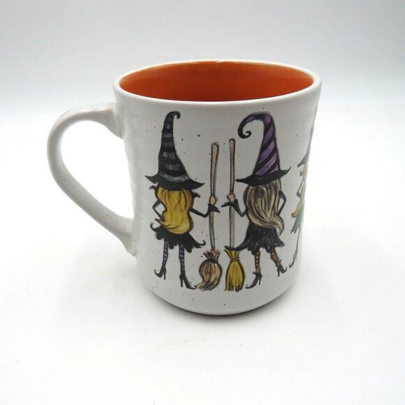 Squad Ghouls Coffee Mug Halloween Themed Ceramic Cup Witch Illustrations - Picture 4 of 8
